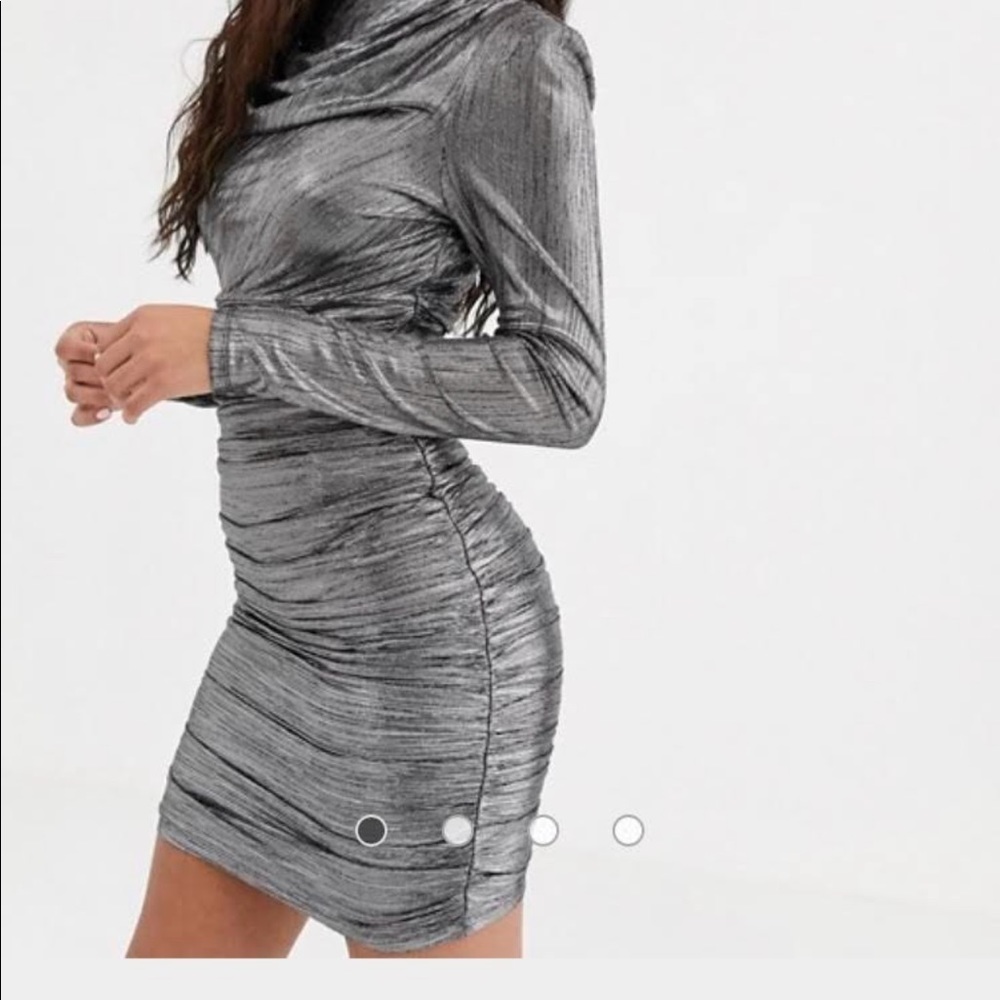 Bodycon Metallic Party Dress